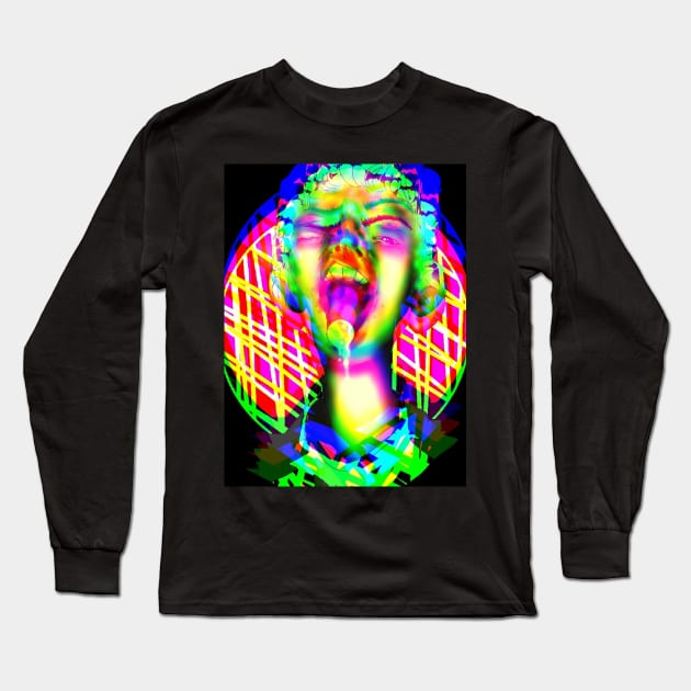 Glitch Long Sleeve T-Shirt by AILLISKAN